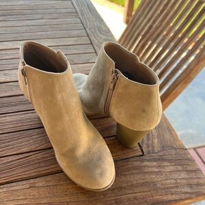 Tan booties